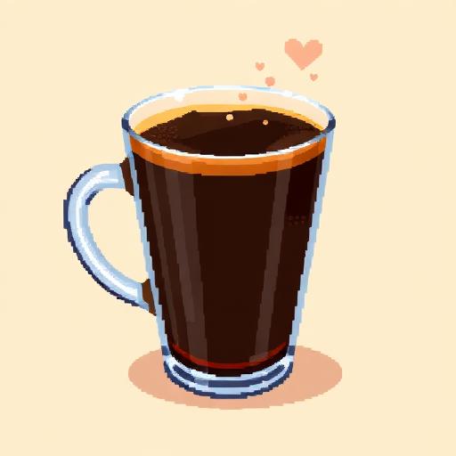 Black Coffee Drinks — pixel art icon