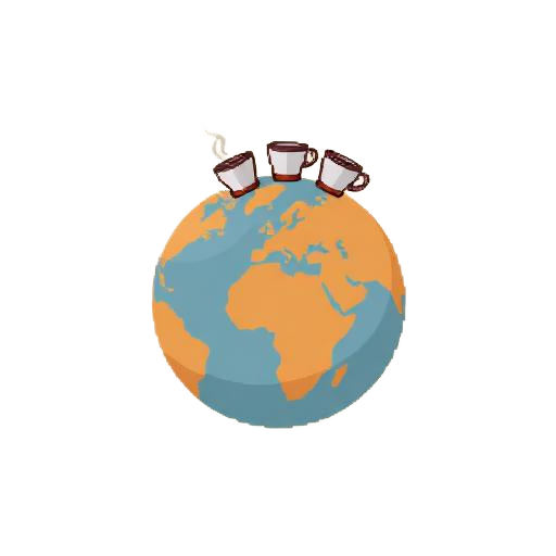 Coffee Cultures Around the World — pixel art icon