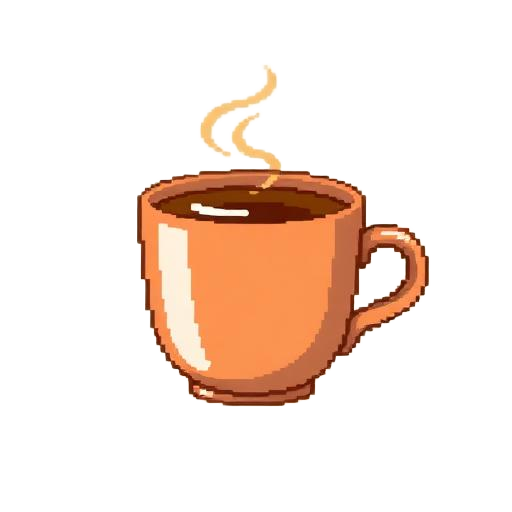 Café Etiquette — For the Guest — pixel art icon