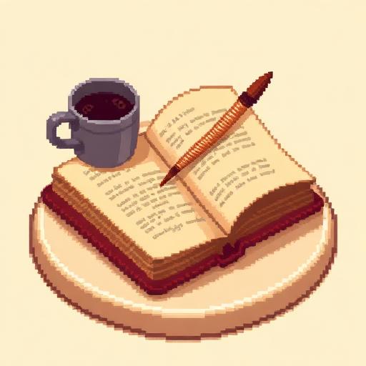 History of Specialty Coffee — pixel art icon
