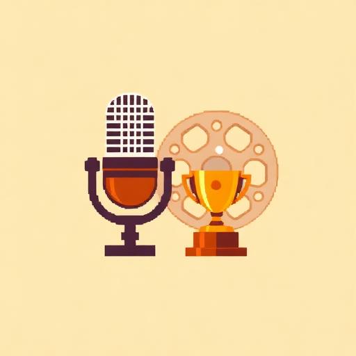 Media, Festivals & Competitions — pixel art icon