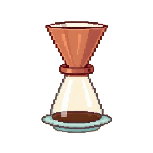Pour-Over & Filter Brewers — pixel art icon